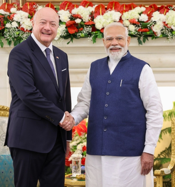 पंतप्रधान मोदी आणि ऑस्ट्रियाचे चॅन्सेलर स्टॉकर यांची भेट