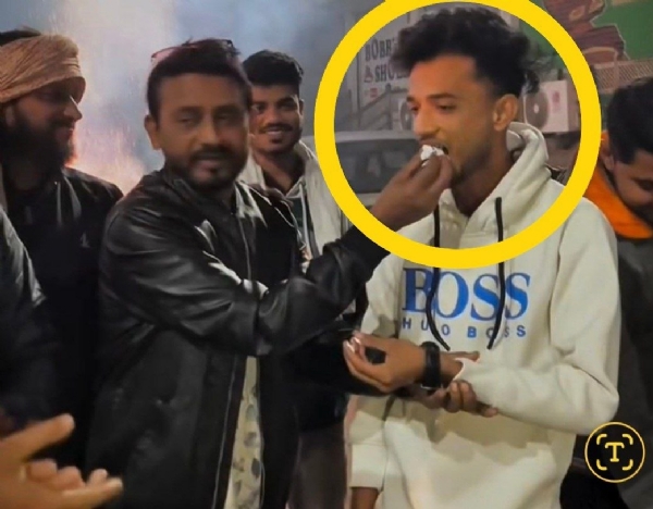 आरोपीच्या अयान अहमद च्या  वाढदिवसाला पोलीसांची हजेरी?