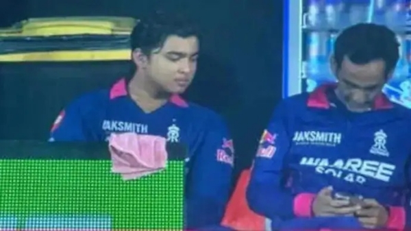 ipl 2026 rajasthan royals manager romi bhinder warned fined using phone dugout