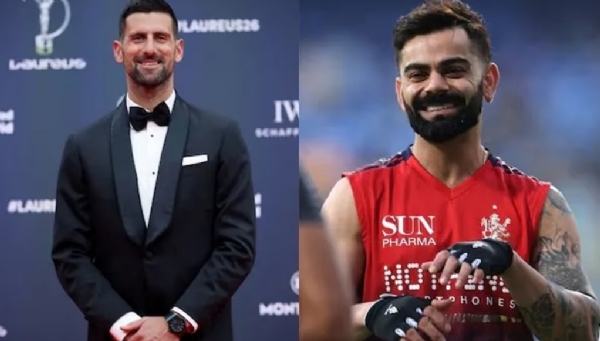 नोव्हाक जोकोविच आणि विराट कोहली