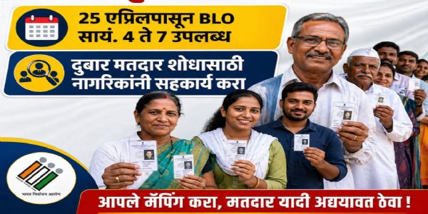 लातूर तालुक्यात मतदार यादी ‘मॅपिंग’ मोहीम सुरू