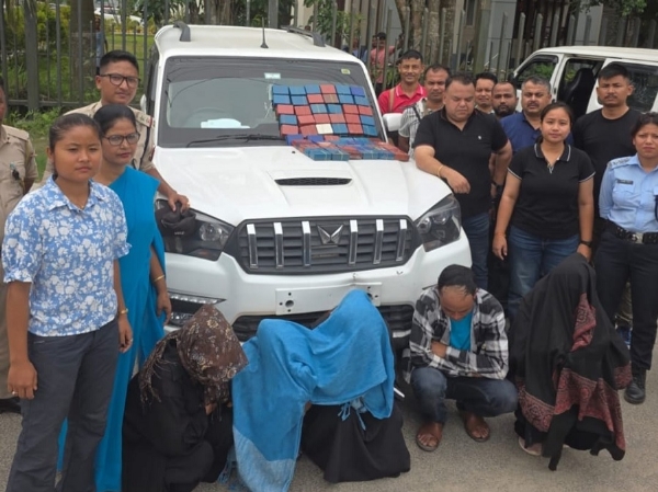 Assam Aminagaon Heroin 7 Crore Seized Arrested Wom