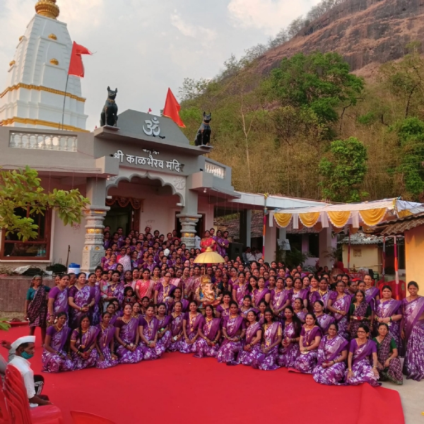 Dedication ceremony of Kalbhairav Temple in a new form; A model of village unity