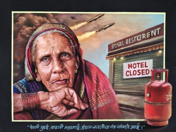 स्पर्धेतील प्रथम विजेती रांगोळी स्पर्धेतील प्रथम विजेती रांगोळी