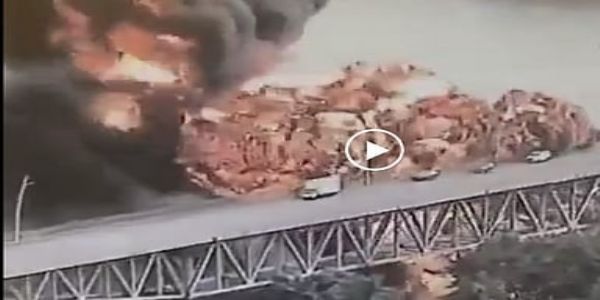 पनामामध्ये इंधन टँकरचा भीषण स्फोट, अनेक जण जखमी