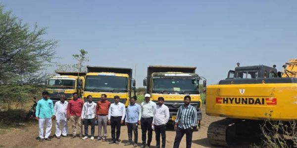 अवैध गौण खनिज उत्खननावर महसूल विभागाचा हातोडा