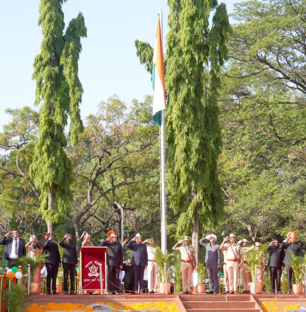 Flag hoisting ceremony
