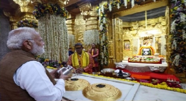 पंतप्रधान मोदी सोमनाथ मंदिर