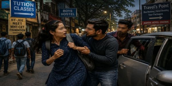 लातूरमध्ये तरुणीच्या अपहरणाचा प्रयत्न, गुन्हा दाखल