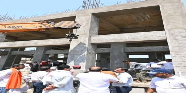 नांदेड : श्री क्षेत्र वीरभद्र स्वामी मंदिर विकासकामांची प्रत्यक्ष पाहणी