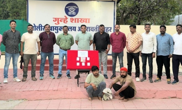 घरफोडी करणाऱ्या सराईत टोळीतील दोघे मध्यप्रदेशातून जेरबंद