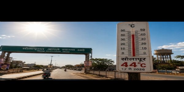 सोलापुरात उष्णतेची लाट येण्याची चिन्ह