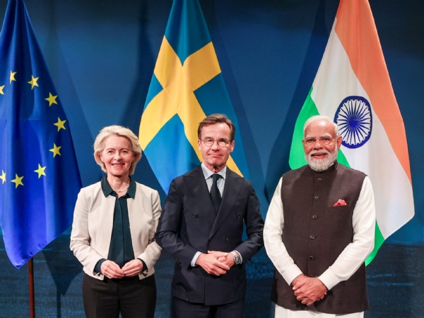 PM Narendra Modi Holds Bilateral Talks PM of Sweden PM Narendra Modi Holds Bilateral Talks PM of Sweden