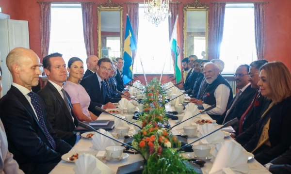 PM Narendra Modi Holds Bilateral Talks PM of Sweden PM Narendra Modi Holds Bilateral Talks PM of Sweden