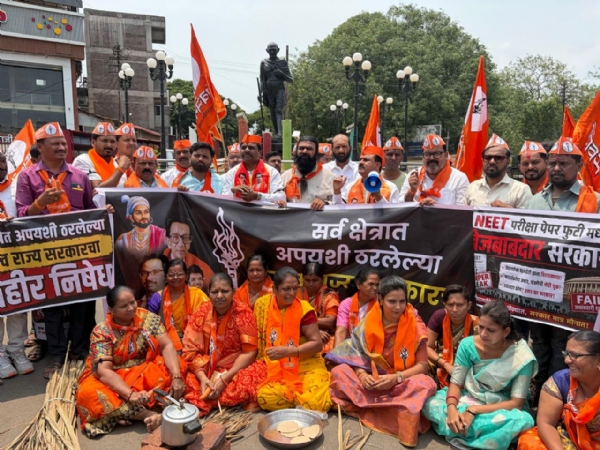 इचलकरंजीत शिवसेनेची तीव्र निदर्शने