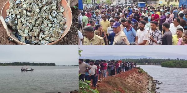 कर्नाटकात नदीत शिंपले काढताना एकाच कुटुंबातील नऊ जणांचा बुडून मृत्यू