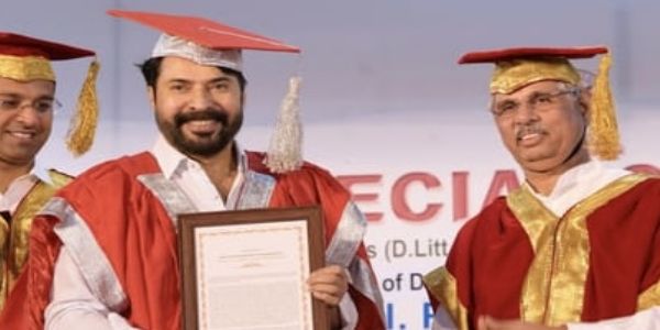 मल्याळम अभिनेता ममूटी यांना तिसऱ्यांदा मानद डॉक्टरेट प्रदान