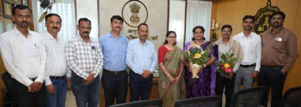 पाचही झोनला यशवंत पाटील, जणगणना संचालनालाय उप महाराजिस्ट्रार यांची भेट