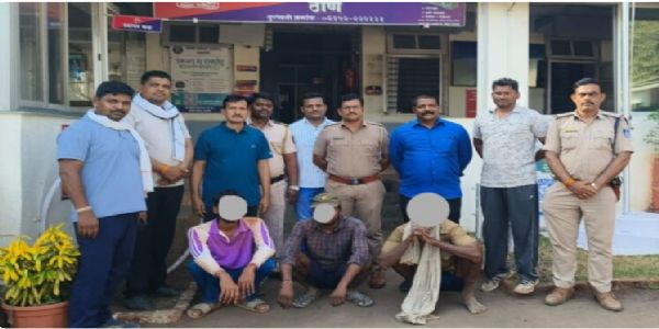 खून प्रकरणातील मध्य प्रदेशातील तिघांना रत्नागिरी पोलिसांकडून अटक