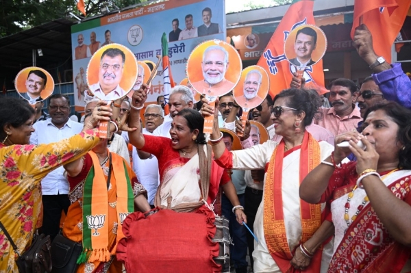 victory celebrations BJP State Office