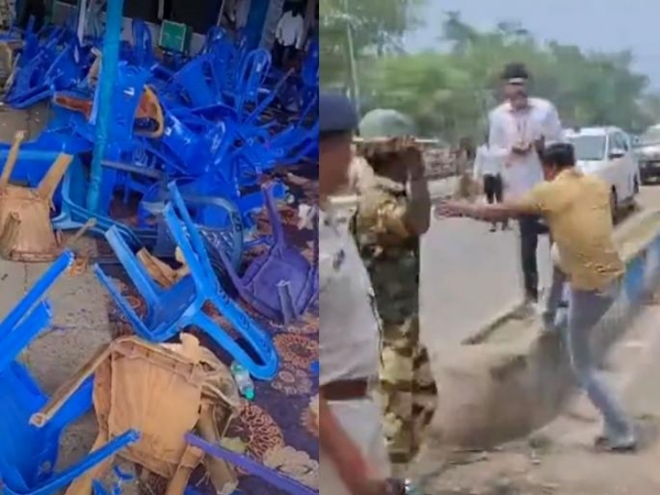 WB Violence During Vote Counting  BJP Takes Massive Lead