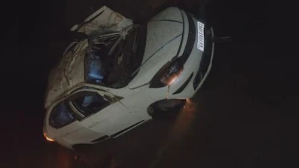 Chhattisgarh Car Plunges Uncontrollable River Four