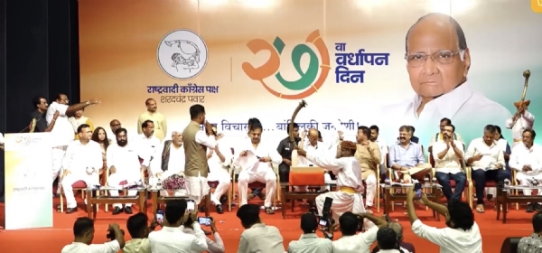 sharad pawar statement comparing nehru mod NCP 27th anniversary