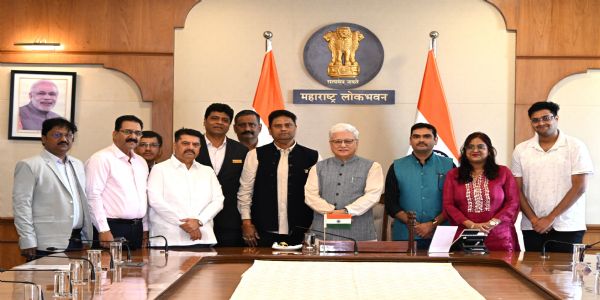 महाराष्ट्र ऑलिम्पिक असोसिएशनच्या शिष्टमंडळाने घेतली राज्यपालांची सदिच्छा भेट