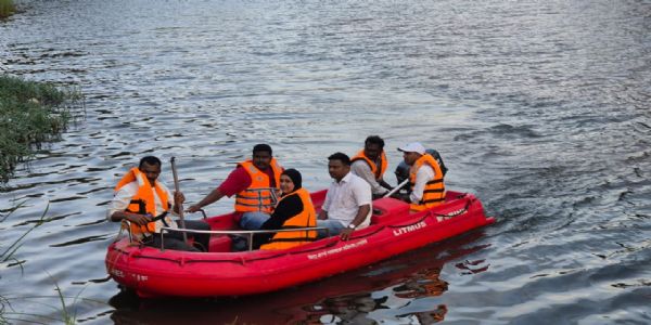 रत्नागिरी : राजापूरमध्ये पूरस्थिती व्यवस्थापनासाठी आपत्कालीन बोटीचे व जलतरण प्रशिक्षण