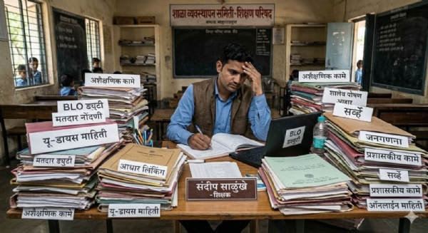 अखेर रोजच्या त्रासातून शिक्षकांची झाली सुटका