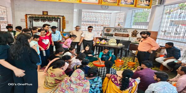 निशुल्क गोमय श्री गणेश मूर्ती निर्माण कार्यशाळा उत्साहात