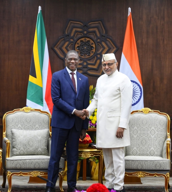 South African Vice President Meets C.P. Radhakrishnan