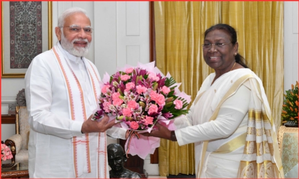 पंतप्रधान नरेंद्र मोदी आणि राष्ट्रपती द्रौपदी मुर्मू यांचा संग्रहित फोटो