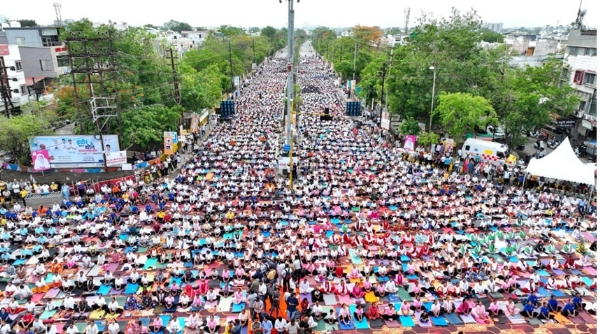 MP INDORE International Yoga Day Bhramari World Re