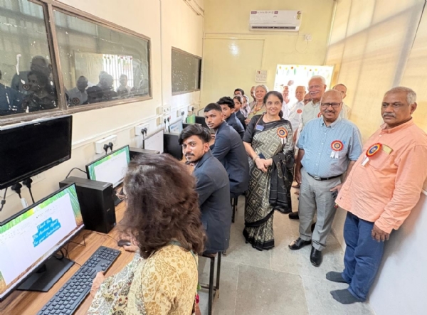 Digital lab launched at Abhinav College in collaboration with the Rotary Club.