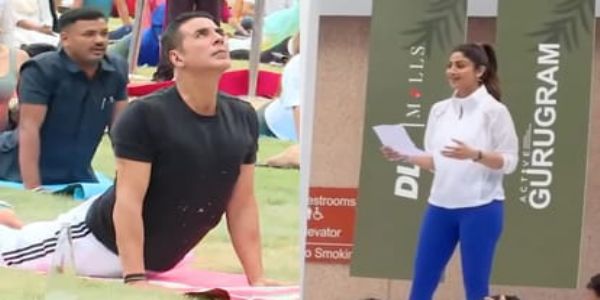 अक्षय कुमार, शिल्पा शेट्टींसह अनेक सेलिब्रिटींचा योग दिनात सहभाग