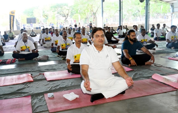 शिवाजी विद्यापीठात झालेले या योग प्रात्यक्षिक शिबिर