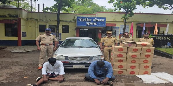 लातूरमध्ये अवैध देशी दारूची वाहतूक ; दोघेना अटक, मुद्देमाल जप्त