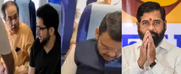 eknath shinde criticizes uddhav thackeray devendra fadnavis flight travel