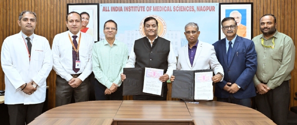 AIIMS Nagpur Signs MoU with MAHAPREIT AIIMS Nagpur Signs MoU with MAHAPREIT