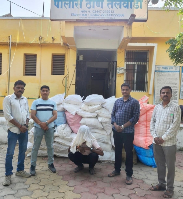 प्रतिबंधित गुटखा जप्त प्रतिबंधित गुटखा जप्त
