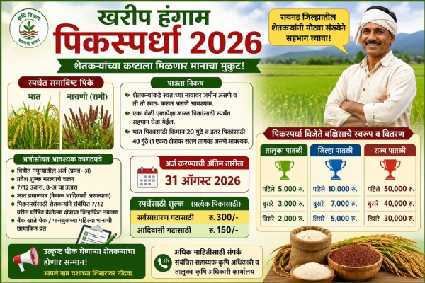 Farmers urged to participate in the Kharif crop competition. Farmers urged to participate in the Kharif crop competition.