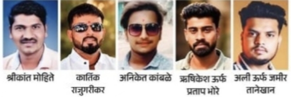 शिरोलीतील हद्दपार कारवाईतील आरोपी शिरोलीतील हद्दपार कारवाईतील आरोपी