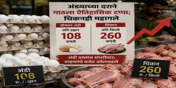 चिकन आणि अंड्यांच्या दरात मोठी वाढ, सर्वसामान्यांचे बजेट कोलमडले