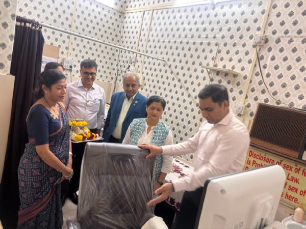 कलर डॉपलर सोनोग्राफी मशीन व सुसज्ज रूमचे लोकार्पण
