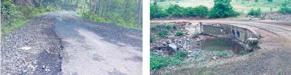 मेळघाटात पावसाळ्यात प्रवास कठीण, नदी-नाल्यावरील पूल झाले धोकादायक