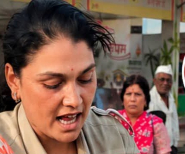 महिला वाहकाचा धाडसीपणा