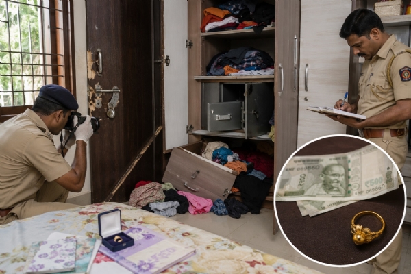 Unknown thieves run rampant in Thal Dongri; valuables worth ₹50,000 stolen in a burglary.