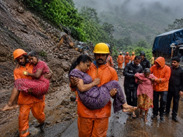 Landslide at Kshetrapal Dhangarwadi; 26 residents safely relocated. Landslide at Kshetrapal Dhangarwadi; 26 residents safely relocated.