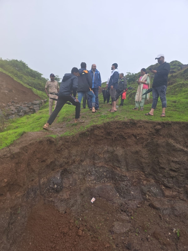 Heavy rainfall in Trimbakeshwar